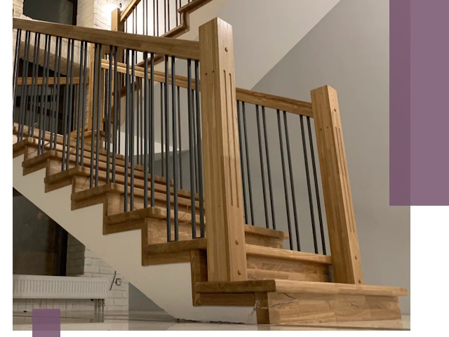 Реставрация деревянных и металлических лестниц в Ельце