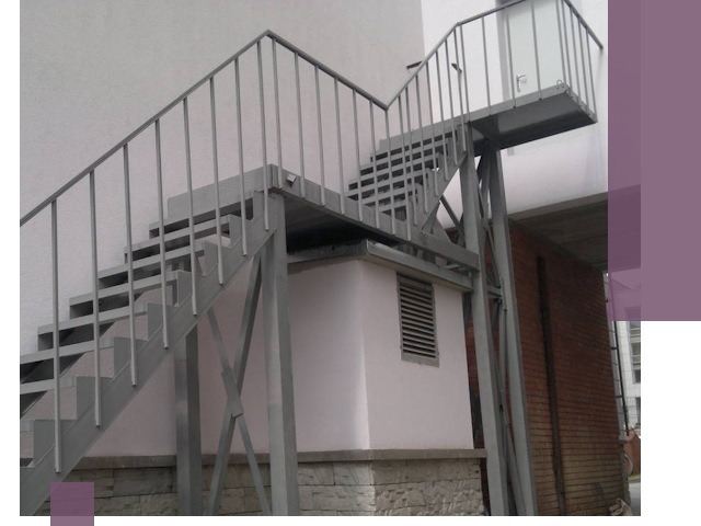 Монтаж пожарных лестниц под ключ в Ельце с гарантией качества