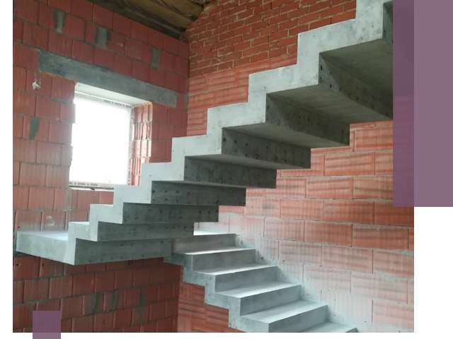 Бетонные лестницы под ключ в Ельце: монтаж, демонтаж, ремонт