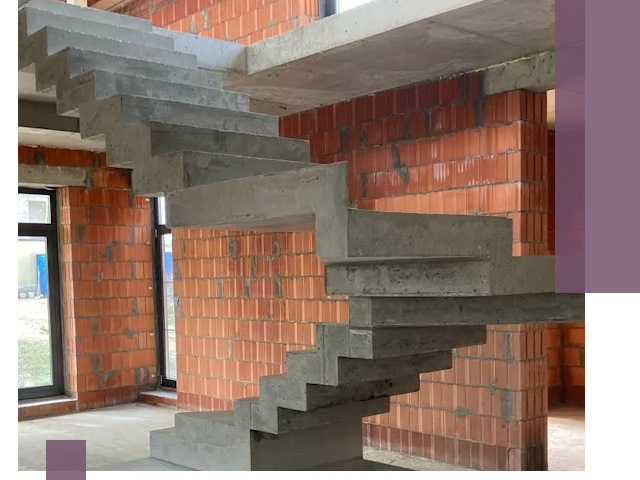 Изготовление бетонных лестниц под ключ в Ельце