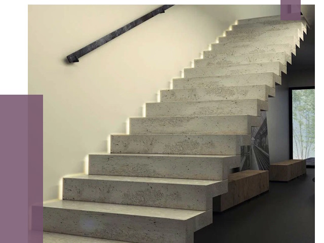 Облицовка бетонных лестниц в Ельце от 4621 руб/м2 