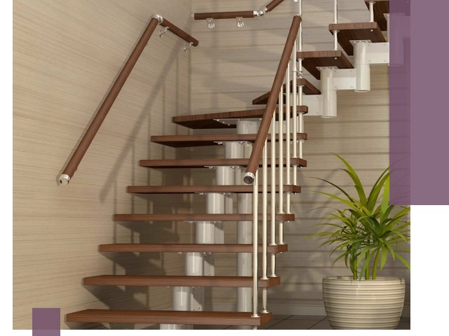 Изготовление модульных лестниц под ключ в Ельце