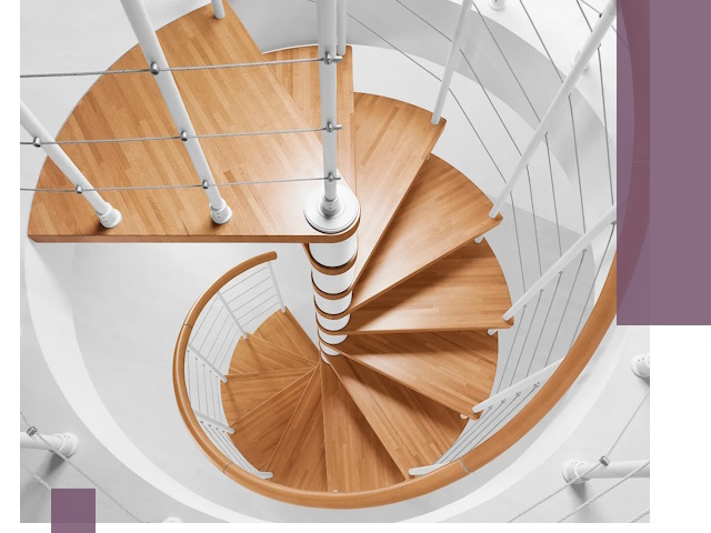 Изготовление винтовых лестниц под ключ в Ельце