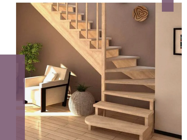 Изготовление Г-образных лестниц в Ельце от 18996 руб. 