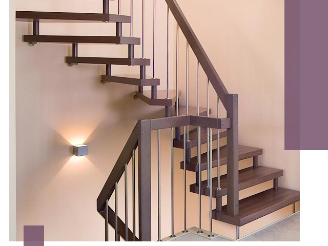 Изготовление лестниц на больцах в Ельце под ключ