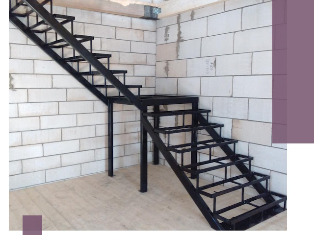 Лестницы на металлокаркасе под ключ в Ельце — изготовление и монтаж