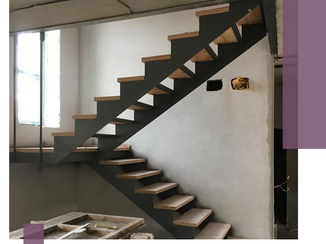 Изготовление лестниц на металлокаркасе в Ельце от производителя