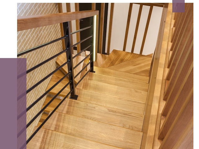 Лестницы из ясеня в Ельце под ключ от 10063 руб. 