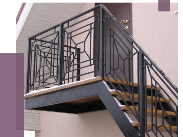 Металлические перила в Ельце от 4313 руб.  | ПРОЛЁТ-Елц