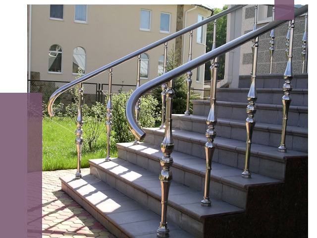 Перила для крыльца в Ельце от 10781 руб. — монтаж ПРОЛЁТ-Елц