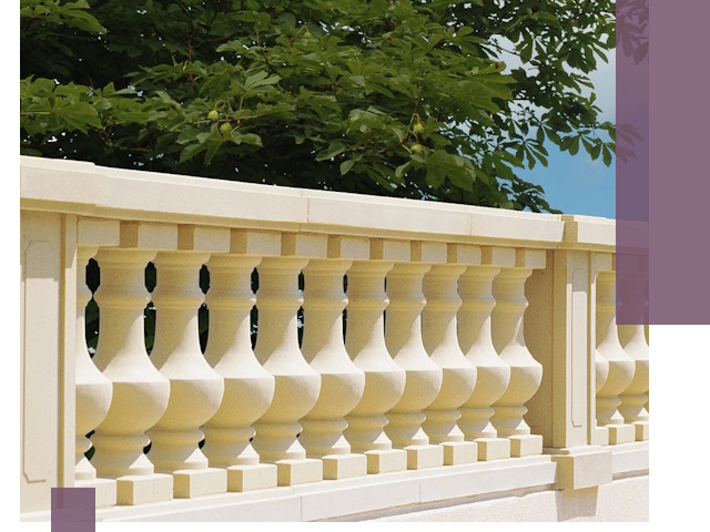 Установка балюстрады в Ельце: изготовление и монтаж под ключ