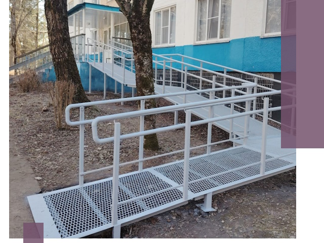 Пандусы под ключ в Ельце: изготовление, монтаж и демонтаж