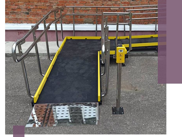 Изготовление наклонных пандусов для инвалидов в Ельце