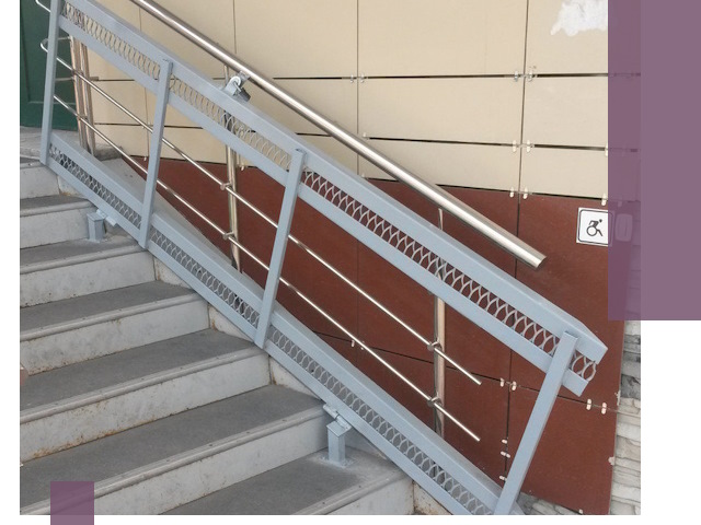 Изготовление откидных пандусов под ключ в Ельце