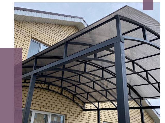 Монтаж козырьков в Ельце от 11552 руб. | ПРОЛЁТ-Елц