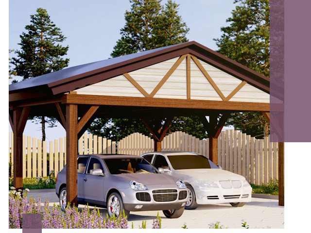 Навесы для автомобиля в Ельце — изготовление и монтаж