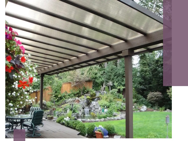 Навесы из поликарбоната под ключ в Ельце быстро и надёжно