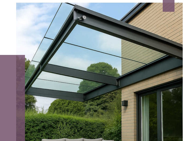 Стеклянные навесы и козырьки в Ельце от 12322 руб.