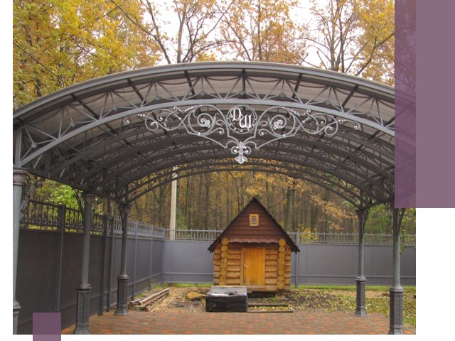 Кованые навесы премиум-класса под заказ в Ельце