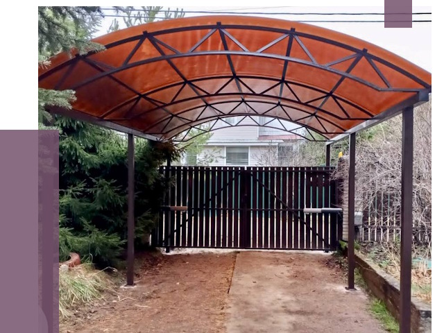 Арочные навесы в Ельце от 12784 руб. — изготовление и монтаж | ПРОЛЁТ-Елц