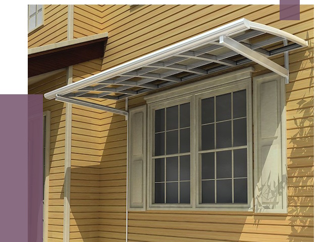 Козырьки над окнами в Ельце от 7650 руб. — монтаж, покупки | ПРОЛЁТ-Елц