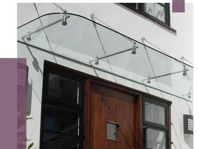 Стеклянные козырьки в Ельце от 18996 руб. | ПРОЛЁТ-Елц