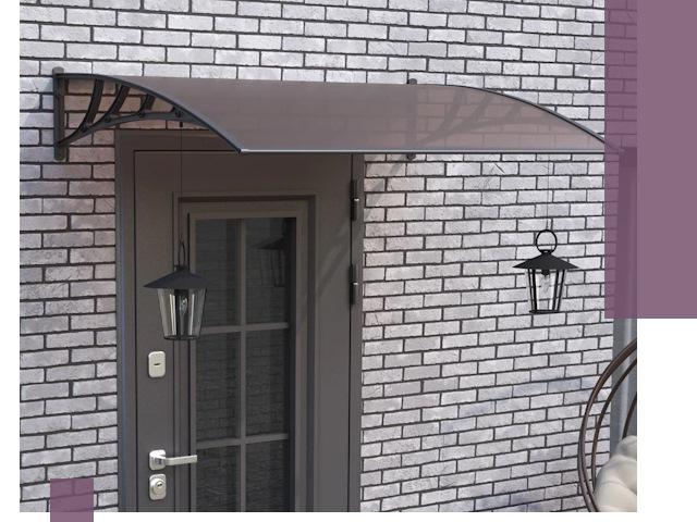 Недорогие козырьки и навесы под ключ в Ельце