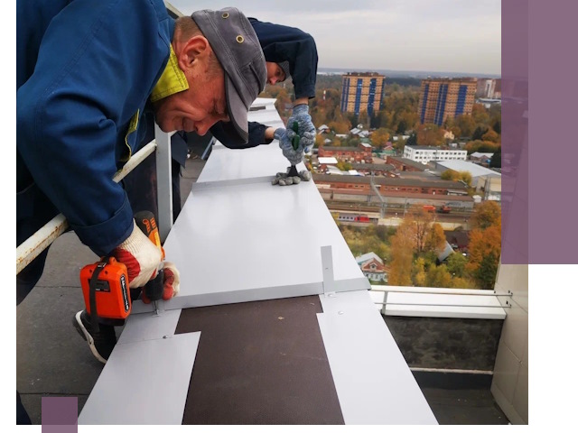 Монтаж парапетов в Ельце — установка прочных металлических ограждений