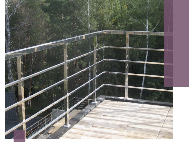 Парапеты из нержавеющей стали в Ельце — изготовление и монтаж