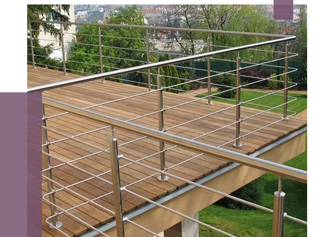 Алюминиевые парапеты в Ельце под ключ от 7804 руб. 