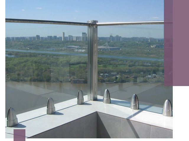 Стеклянные парапеты премиум класса в Ельце для домов и бизнесов