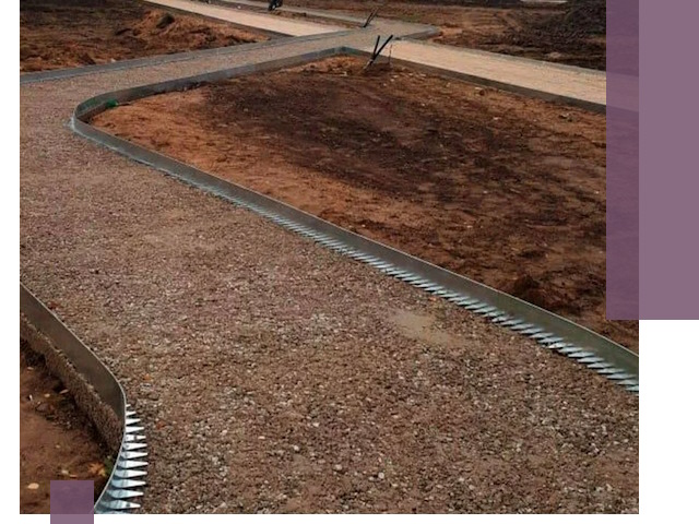 Металлические бордюры под ключ в Ельце — изготовление и монтаж