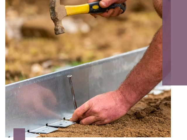 Монтаж металлических бордюров в Ельце быстро и качественно