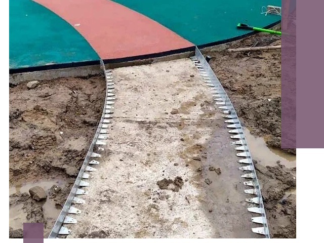 Металлические бордюры для дорожек в Ельце — монтаж и изготовление