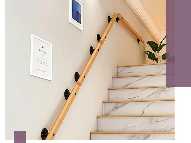 Поручни металлические и деревянные под ключ в Ельце