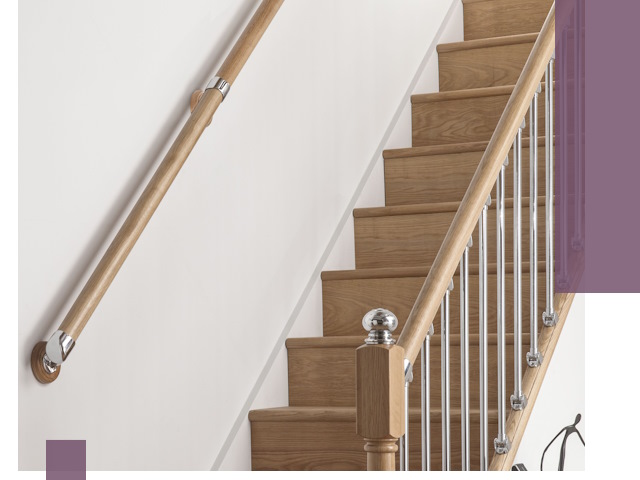 Пристенные поручни из стали и нержавейки под монтаж в Ельце