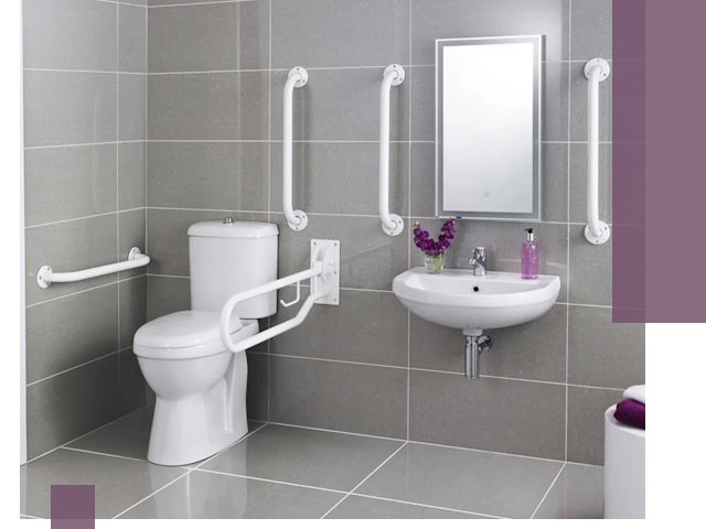 Поручни для санузлов в Ельце: установка, ремонт и монтаж